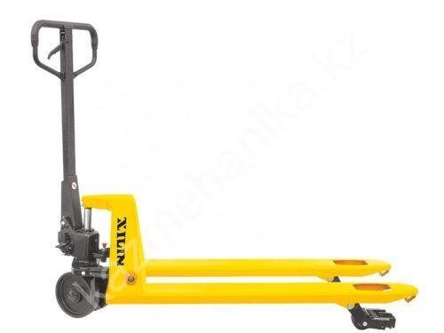 Тележка гидравлическая XILIN г/п 2500 кг BFT 550×1150, 4 направления (полиуретан.колеса)