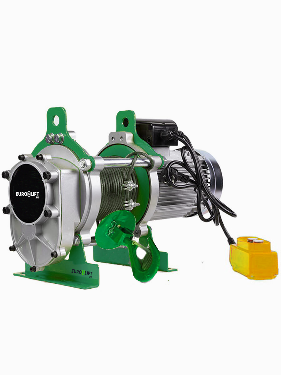 Лебедка электрическая KCD PRO 750/1500 кг, 60/30 м, U=220 В