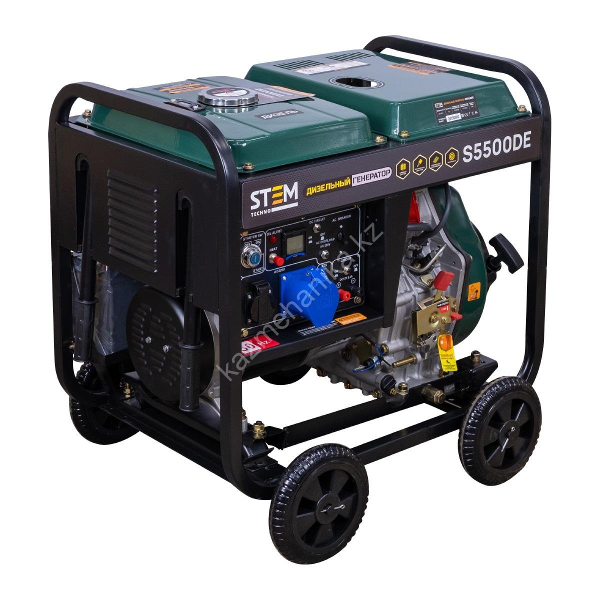 Генератор дизельный STEM Techno S5500DE (5.5 кВт, электростартер, дисплей, подогрев)