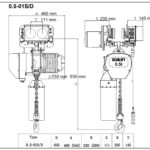 0,5т 6м таль цепная ТЭЦ OCALIFT 005-01s передвижная 380в