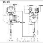 1т 18м таль цепная ТЭЦ OCALIFT 01-01s передвижная 380в
