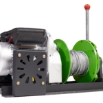 Лебедка KCD-M 400кг, 30м, U=220 В электрическая  монтажная с рычагом Euro-Lift