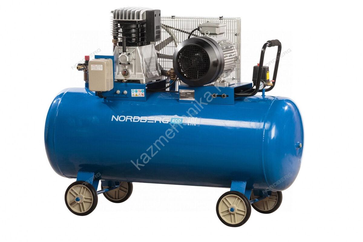 Компрессор поршневой с ременным приводом, объем 300 л NORDBERG ECO NCE300/810 купить в России