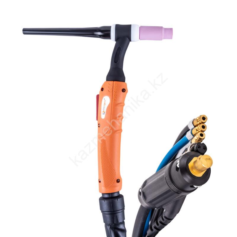Горелки для аргонодуговой сварки (TIG) FoxWeld FoxWeld Горелка UnoTIG-18-Flex 4м (разъем 35мм2,с кнопкой, ж/охл.) (пр-во FoxWeld/КНР) купить в России