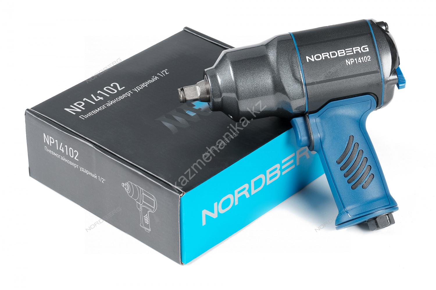 Пневмогайковерт ударный 1/2″, 1300Нм, переключение одной рукой NORDBERG NP14102
