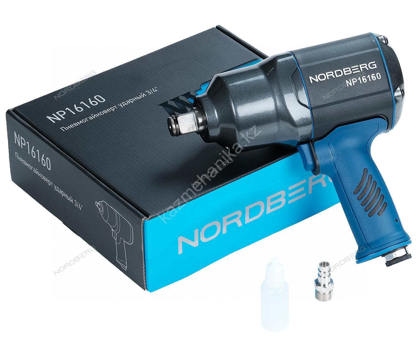 Пневмогайковерт ударный 3/4″, 2000 Нм NORDBERG NP16160