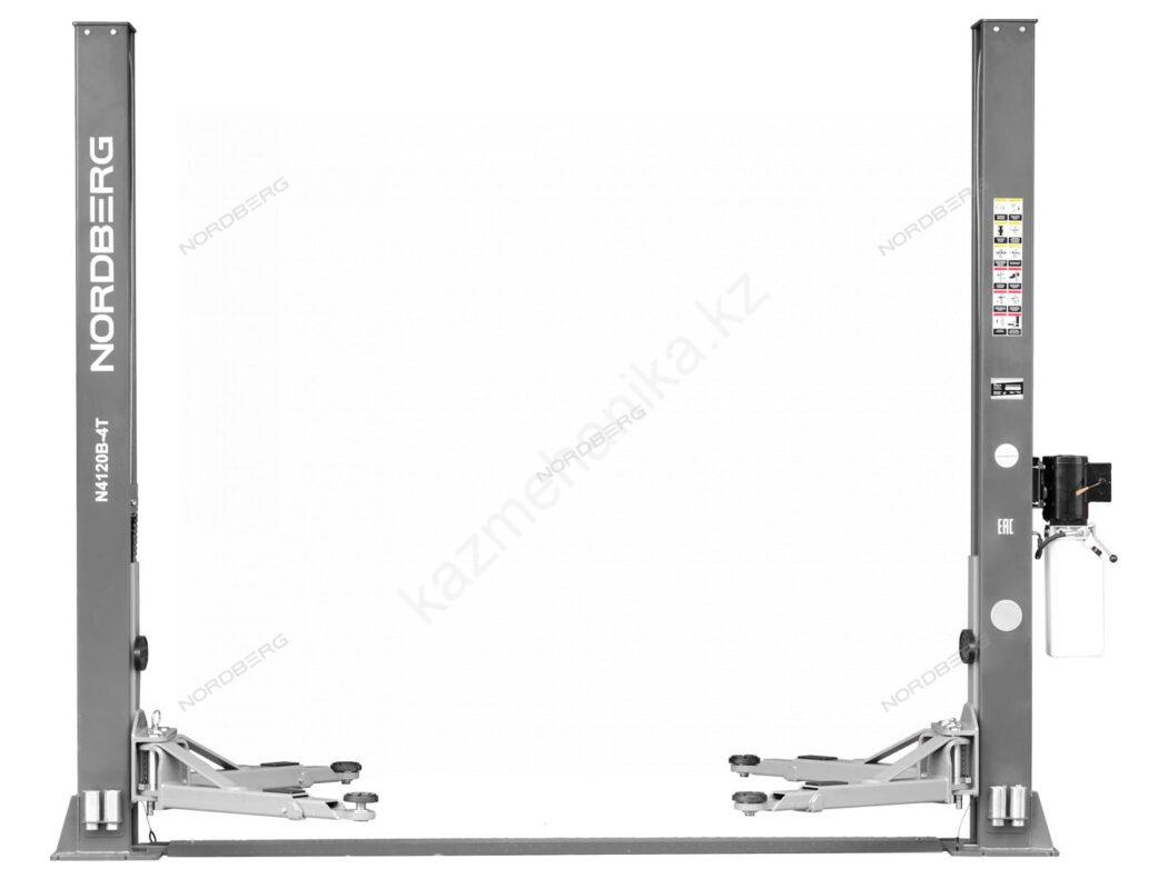 Фотография: Подъемник двухстоечный 4 т, 380 В, серый NORDBERG N4120B-4G_3+2_380