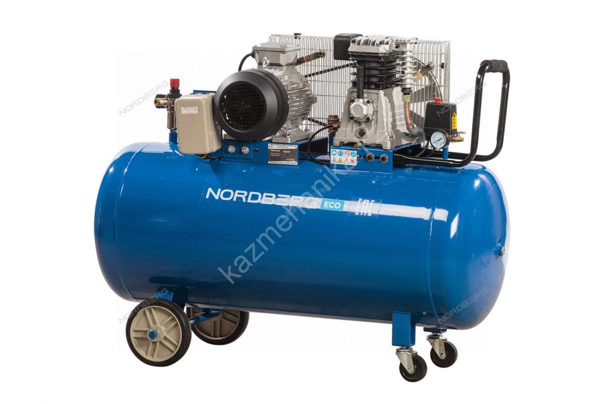Компрессор поршневой с ременным приводом, объем 200 л NORDBERG ECO NCE200/660 купить в России