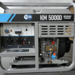 Генератор дизельный 5,0 кВт 220В с электростартером и колесами TOR KM5000D