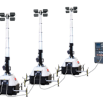 Мачта освещения TRIME X-MAST 4X320W LED 9M с питанием от генератора или сети 220 вольт