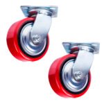 Колесо поворотное PU/металл (C550S/PU1340CB3ra/TG) 125 мм