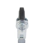 Колесо поворотное SCtB 80 200 мм резина с болтом и тормозом (F)
