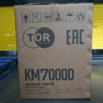 Генератор дизельный 7,0 кВт 220В с электростартером и колесами TOR KM7000D