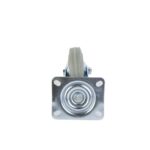 Колесо поворотное серая резина SC 42 f 100 мм