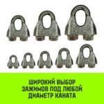 Зажим канатный оцинкованный DIN 1142 HITCH, 34 мм