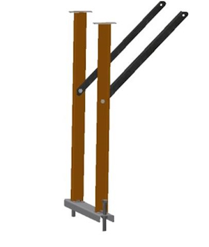 Рольганг модульной конструкции Metal Master МКГ 380/2м h550‒650
