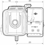 Двигатель бензиновый GX 270 (Q тип)