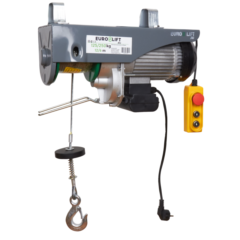 Лебедка электрическая стационарная PA- 250 (г/п 125/250 кг, в/п 12/6 м)
