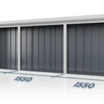 Шкаф роллетный RCAB STG 1700х4650х1200 (три рольставни шириной 1550мм)
