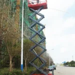 Подъемник ножничный самоходный, 350кг, 14м, Mantall, XE140W, Li-ion