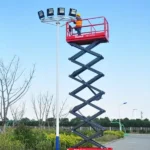 Подъемник ножничный самоходный, 350кг, 14м, Mantall, XE140W, Li-ion
